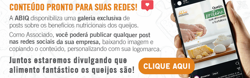 ABIQ lança GALEIRA DE IMAGENS sobre benefícios nutricionais dos queijos