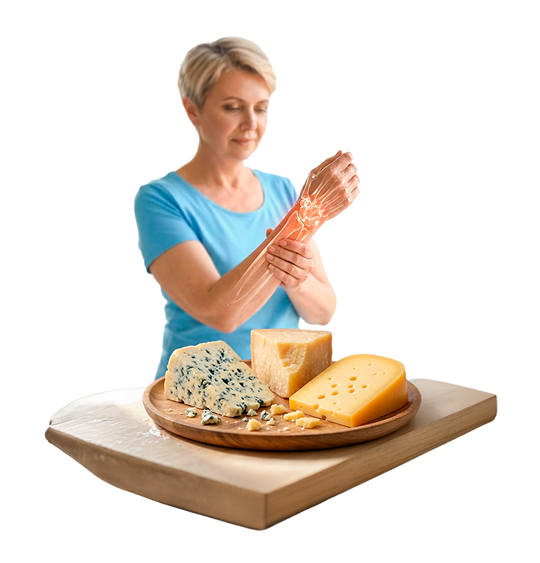Queijo e saúde óssea: uma relação importante.